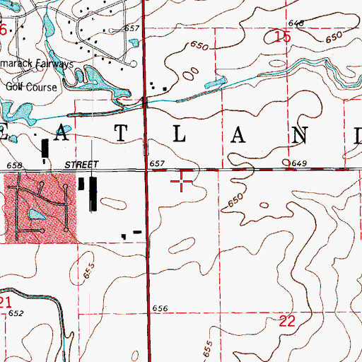 Topographic Map of High Meadow, IL