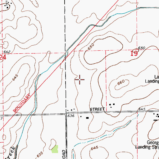 Topographic Map of Southgate Park, IL