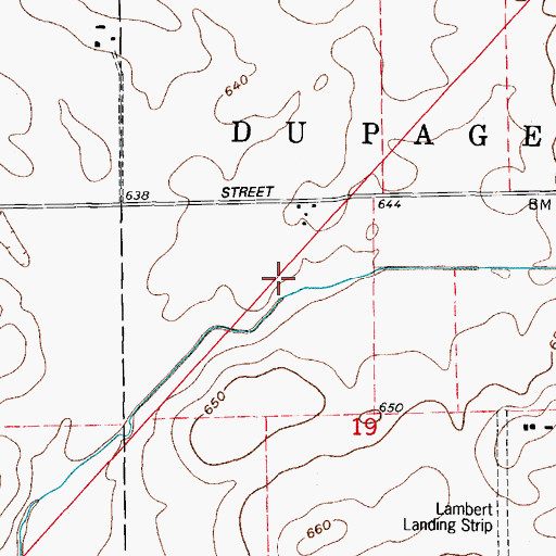 Topographic Map of Bloomfield West, IL