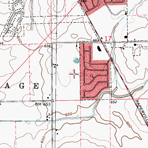 Topographic Map of Drafke, IL