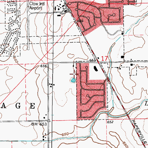 Topographic Map of Pepper Tree, IL