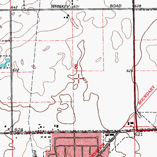 Topographic Map of Liberty Grove, IL