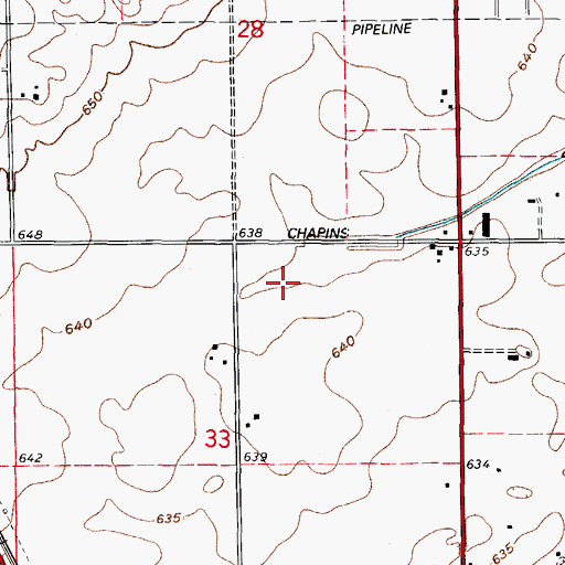 Topographic Map of Kensington Club, IL