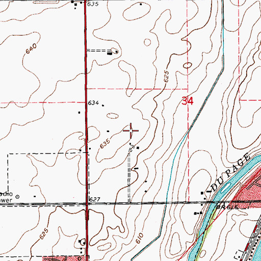 Topographic Map of Graver Country Estates, IL