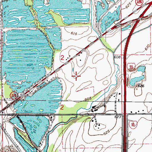 Topographic Map of Reserve of Plainfield, IL