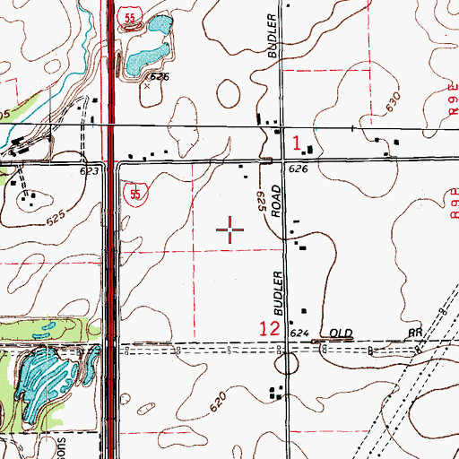 Topographic Map of Westlake, IL