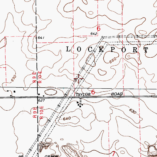 Topographic Map of Lakewood Falls, IL