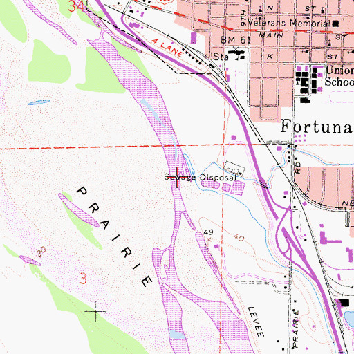 Topographic Map of Strongs Creek, CA