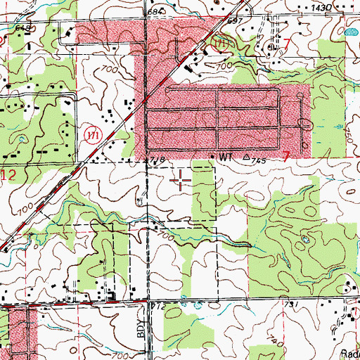 Topographic Map of Lockport Heights, IL