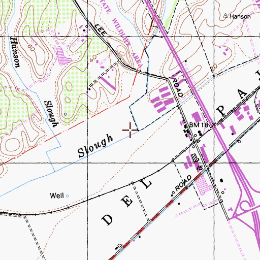 Topographic Map of Struve Slough, CA