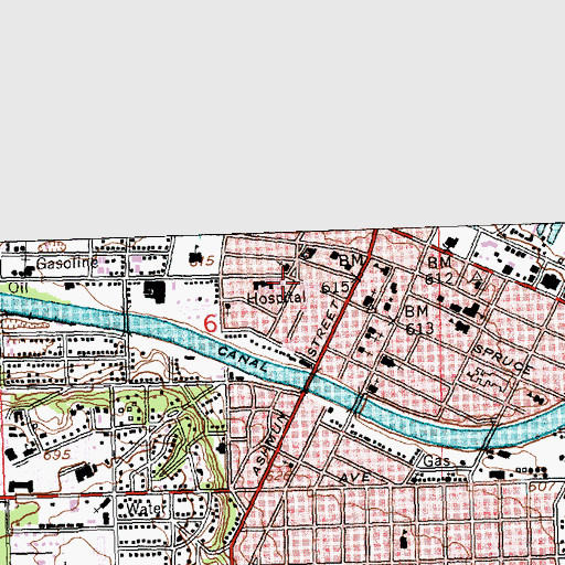 Topographic Map of Lakeview Internal Medicine, MI