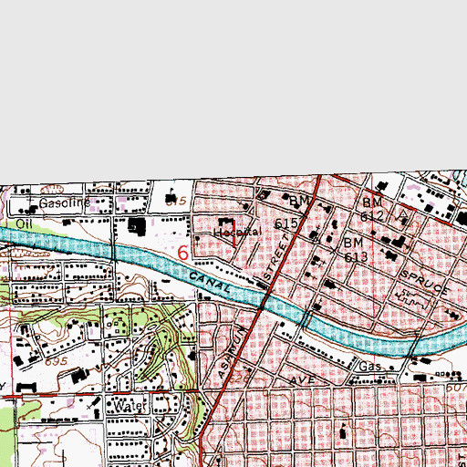 Topographic Map of Marquette Specialty Clinic, MI