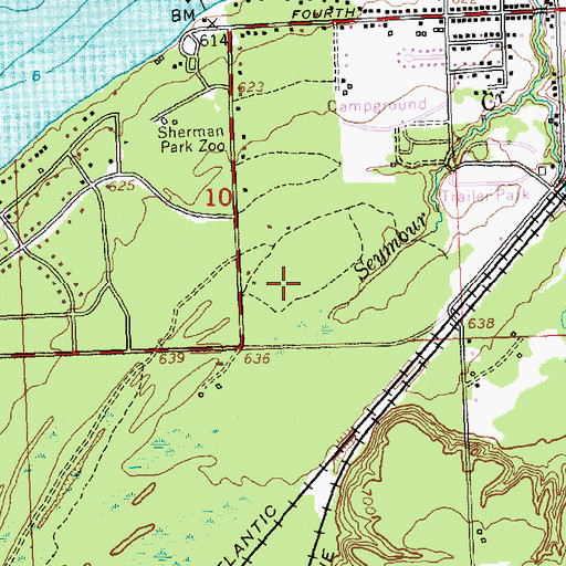 Topographic Map of Tanglewood Marsh Golf Course, MI