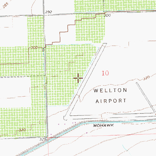 Topographic Map of Mohawk 6.9 Lateral, AZ