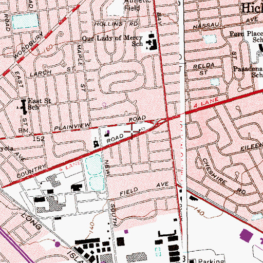 Topographic Map of Triangle Park, NY