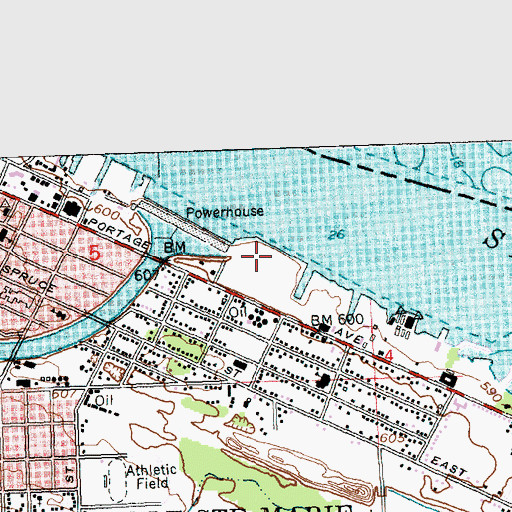 Topographic Map of Alford Park, MI