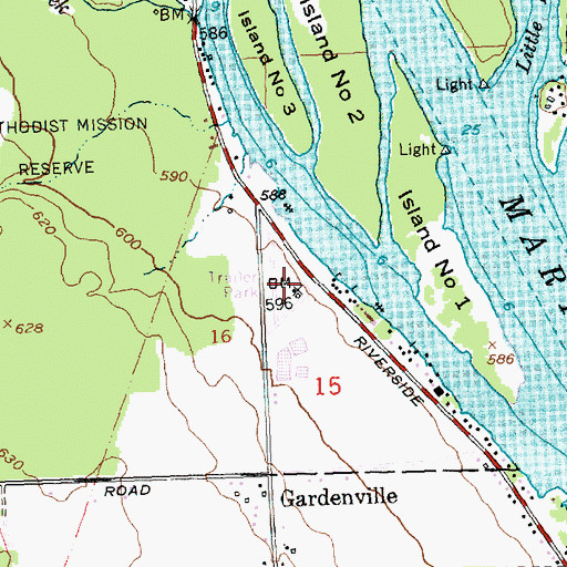 Topographic Map of Riverside Mobile Home Village, MI