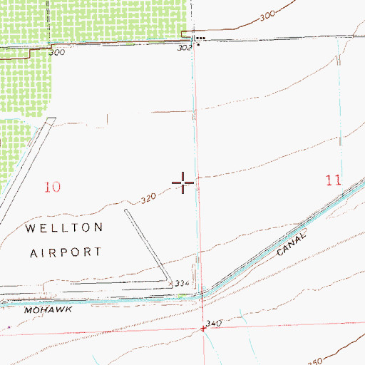 Topographic Map of Mohawk 7.9 Lateral, AZ