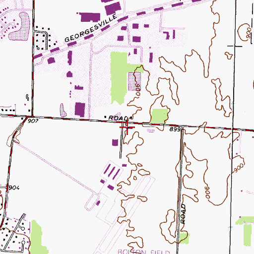 Topographic Map of Columbus Division of Fire Station 31 Bolton Field Fire Station, OH