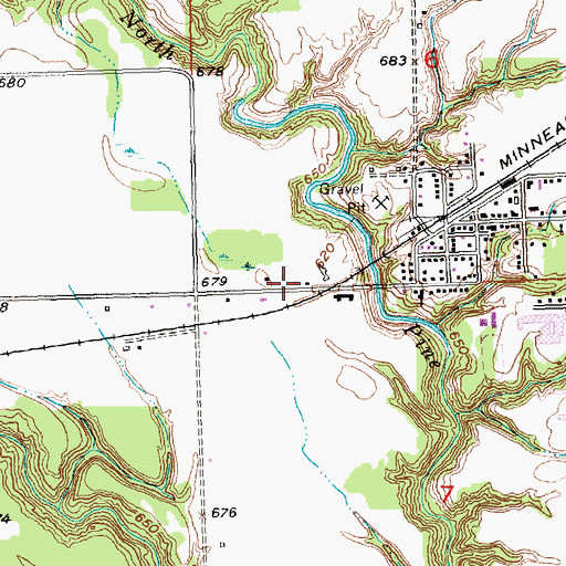 Topographic Map of Saint Joseph Roman Catholic Church, MI