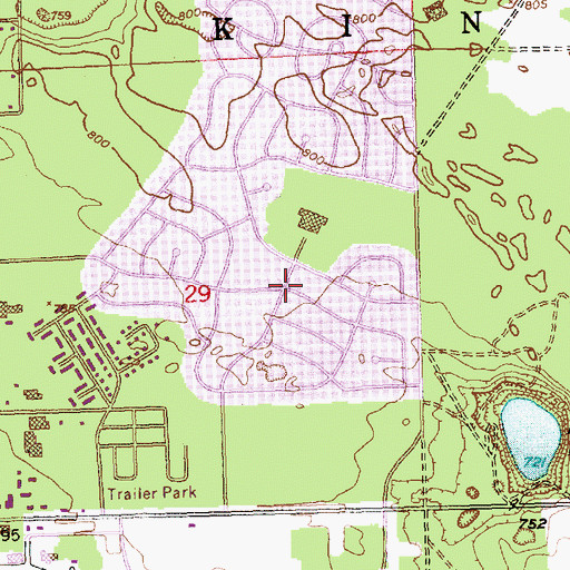 Topographic Map of New Hope Community Church, MI