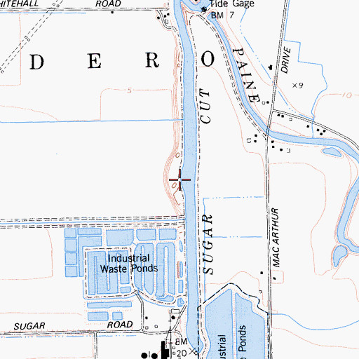 Topographic Map of Sugar Cut, CA