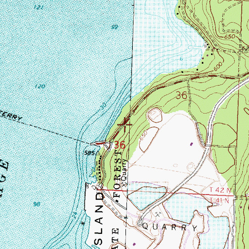 Topographic Map of Orval Lowe Memorial Park, MI
