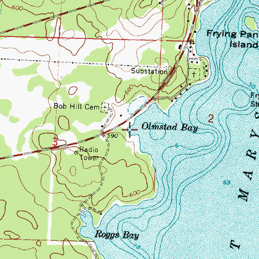 Topographic Map of Malette Park, MI