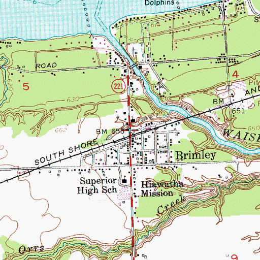 Topographic Map of Wheels of History Museum, MI