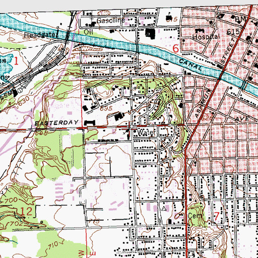 Topographic Map of His House Christian Fellowship, MI