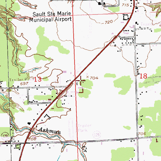 Topographic Map of Child Evangelism Fellowship, MI