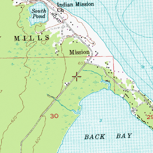 Topographic Map of Blessed Kateri Tekakwitha Church, MI