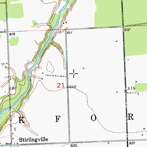 Topographic Map of Gray Cemetery, MI