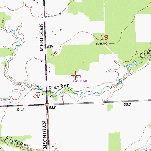 Topographic Map of Munuscong Golf Course, MI