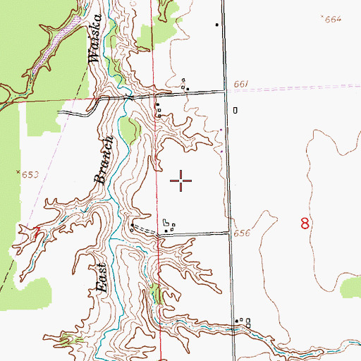 Topographic Map of Cottage Park Cemetery, MI