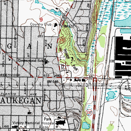 Topographic Map of Lilac Cottage, IL
