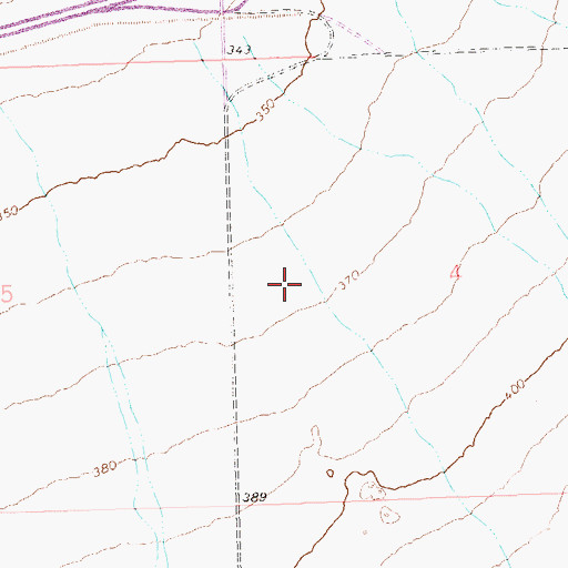 Topographic Map of Mohawk 9.8 Lateral, AZ