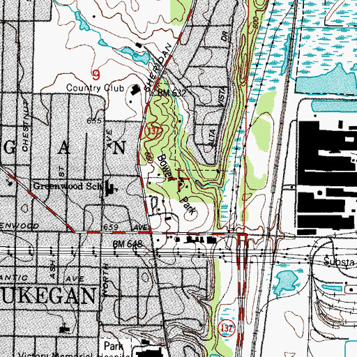 Topographic Map of Goodfellow Hall, IL