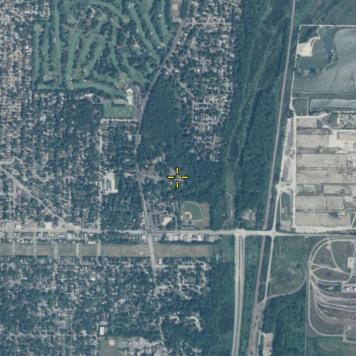 Aerial/Satellite Image of Goodfellow Hall, IL