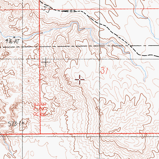 Topographic Map of Amargosa Canyon Natural Area ACEC, CA