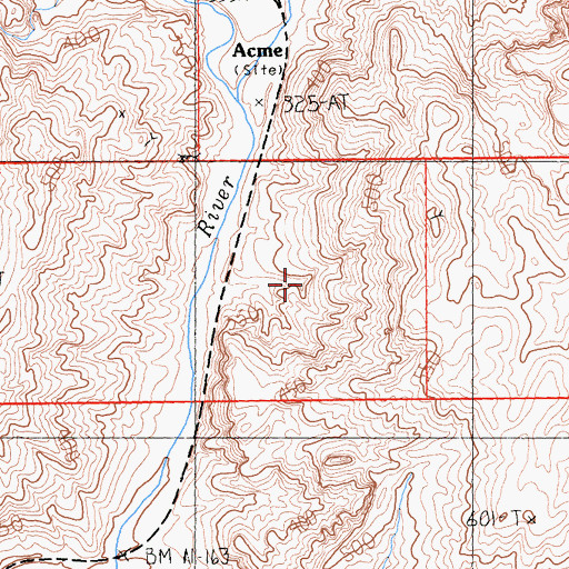 Topographic Map of The Palisades, CA