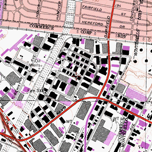 Topographic Map of Vail Field (historical), CA