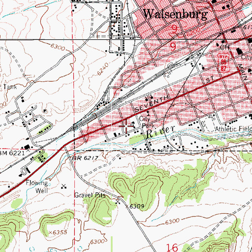 Topographic Map of People's Park, CO