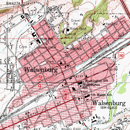 Topographic Map of Community Church, CO