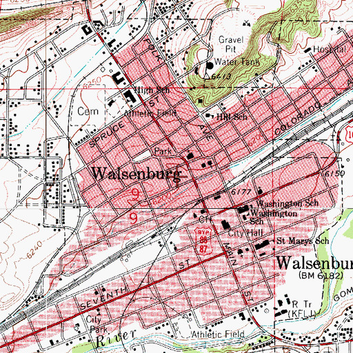Topographic Map of Full Gospel Church (historical), CO
