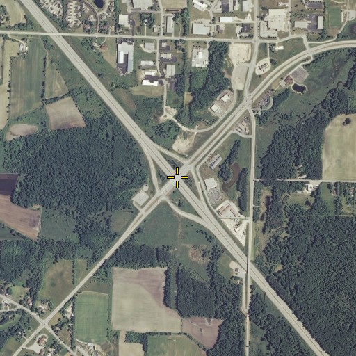 Aerial/Satellite Image of Interchange 54, WI