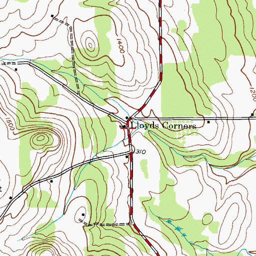 Topographic Map of School Number 5 (historical), NY
