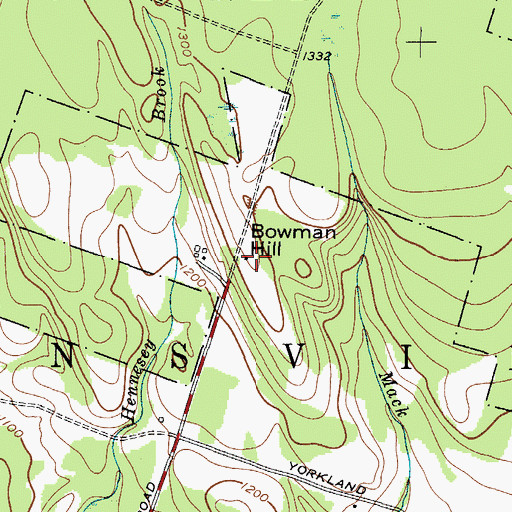 Topographic Map of School Number 10 (historical), NY
