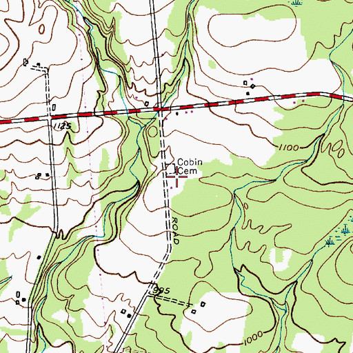 Topographic Map of Cobin Church (historical), NY