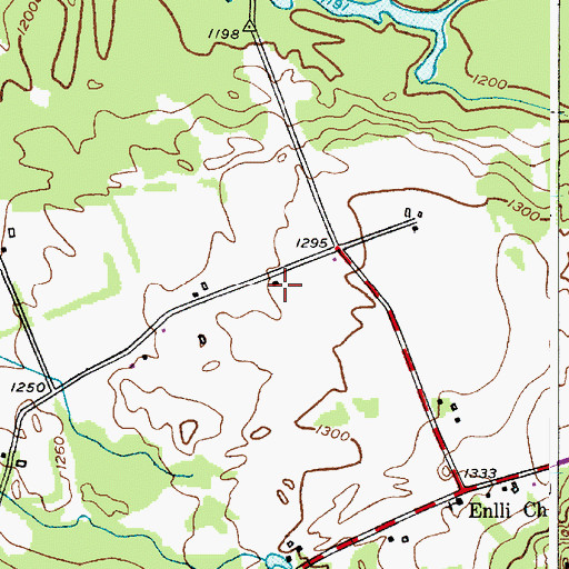 Topographic Map of Number 6 School (historical), NY